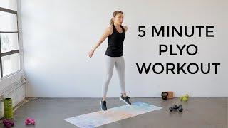 5 Minute Plyometrics Workout | Quick Cardio Workout