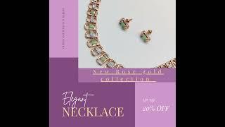 18cy Rose gold choker by Vrinda Gold Palace Rajkot