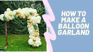 How to make a Balloon Garland for Baby Shower | DIY Balloon Tutorial