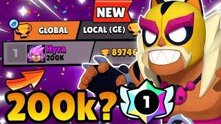 HYRA STARTED PUSHING TO 200KANGEL MAX LINK, NEW SEASON and MORE !! `Brawl Stars