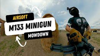 Classic Army m133 Minigun Madness (airsoft gameplay)