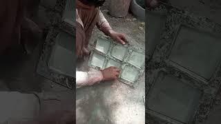 Black Concrete Tiles | Oiling Process #shorts #craftsman