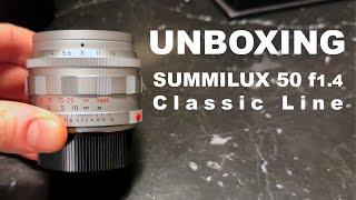 Leica Summilux 50mm f/1.4 Classic Line Quick Unboxing