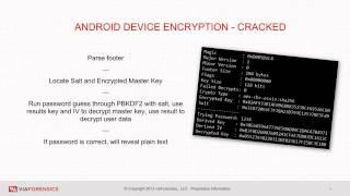 viaForensics webinar: Mobile encryption - the good, bad, and broken