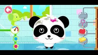 Baby Panda Bath Time