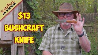 $13 Budget Bushcraft Knife Review - SZCO Patch Knife