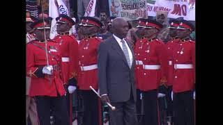 From the Archives : A guard of honor is elegantly inspected by President Moi.