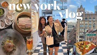 NYC VLOG| what to do & eat in NYC (pizza tour, cheap bites, and everything in between) ft. mama kim