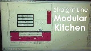 "Straight Line Modular Kitchen Design" by CivilLane.com