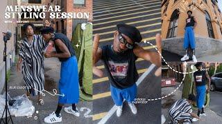 Menswear Styling Session | Behind the Scenes | Fashion Stylist | Amber Ashli