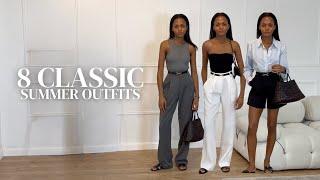 8 CLASSIC SUMMER OUTFITS 2023 | CAPSULE WARDROBE STYLE