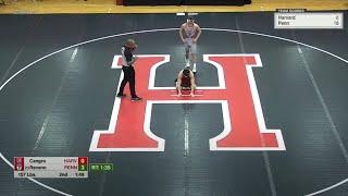 157lbs Lucas Revano (Penn) vs Joseph Cangro (Harvard)