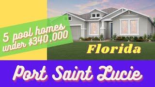 5 POOL HOMES UNDER $340,000 IN PORT SAINT LUCIE, FLORIDA - HOME TOURS - TOUR WITH ME