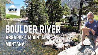 Ep. 324: Boulder River | Absaroka Mountains | Montana | RV travel camping boondocking