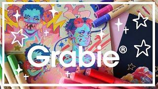 Painting with Pens!! || Grabie Acrylic Markers