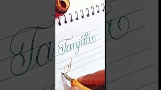 How to write in calligraphy #satisfying #artbyhammad #calligraphy #shorts