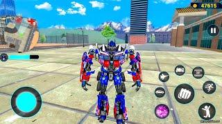 Optimus Prime Multiple Transformation Jet Robot Car Game 2020 - Android Gameplay