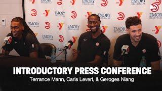 Terance Mann, Caris LeVert, & Georges Niang Atlanta Hawks Press Conference | NBA Trade Deadline 2025