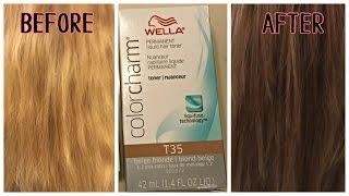 Wella T35 Toner on Bleached Hair