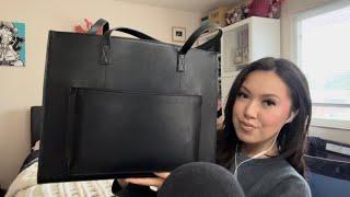 ASMR what’s in my work bag 