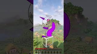 Sprunki Purple Phase 4 vs Sprunki Purple Phase 4 in Minecraft