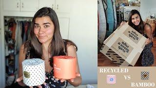 Honest review on Who gives a crap sustainable toilet paper (Bamboo vs Recycled)- Let's talk about it