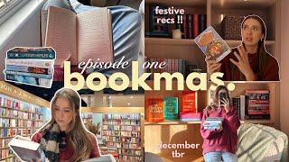 BOOKMAS !! book shopping, december tbr and festive book recs ️