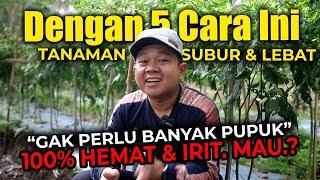 DENGAN 5 CARA INI, TANAMAN SUBUR DAN BERBUAH LEBAT TIDAK PERLU BANYAK PUPUK. MAU?