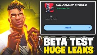 VALORANT MOBILE BETA TEST HUGE LEAKS 