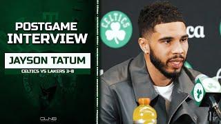 Jayson Tatum: "NBA's a better place when the Lakers and Celtics are two of the best”