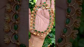 Green necklace| contact 9567318541. #greenjewelry