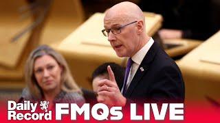 LIVE First Minister's questions as John Swinney faces Anas Sarwar and Russell Findlay at Holyrood