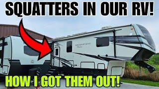 SQUATTERS In our RV! How I got rid of them!  Dealing with a RAT and it's babies!