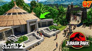 Building JURASSIC PARK Buildings in Planet Coaster 2! (#7)