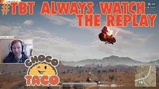 #TBT Rememeber When chocoTaco Watched the Flaming Flying Bike Replay? -  PUBG Game Recap