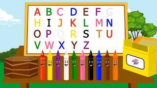 ABCD song, alphabet for kids with cartoon sounds