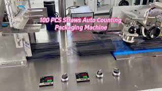 Drinking Straws Bulk Pack Automatic Counting Packing Machine | SAYOK #strawpackingmachine #counting