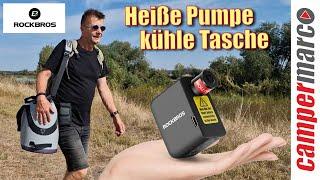 Heiße Pumpe und kühle Tasche für´s Biken und Picknicken #rockbros #campermarco