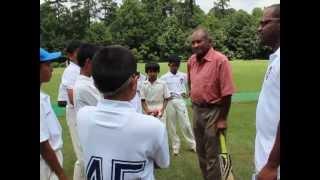 Alvin Kallicharan batting with youth bowling