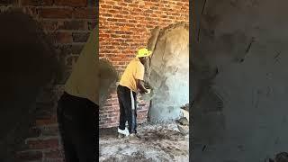 Plastering skill #construction #work #renovation