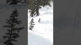 Crazy Snowmobile Fail!  #shorts