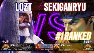 SF6 Lozt (JP) Vs Sekiganryu (#1 Ranked Ryu) - Street Fighter 6 Pro Gameplay