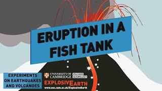 Eruption in a Fish Tank - Experiments on Earthquakes and Volcanoes