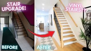 Extreme Stair Makeover - Vinyl Stairs?