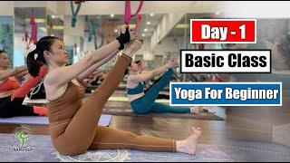 Day-1 Basic Yoga - Yoga For Beginners || Yoga With Sandeep || Vietnam