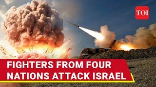 Israel Under Attack From Four Countries; Fighters Launch Simultaneous Attacks Post-Sinwar | Watch