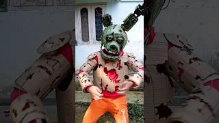 Springtrap body Suit up #springtrap #suit #fnafcosplay #shorts