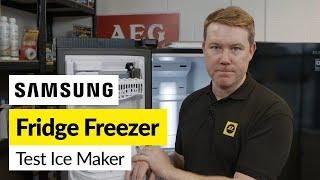 Samsung Fridge Freezer Ice Maker Test - Reset Your Ice Maker QUICKLY!