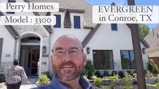 Evergreen | Perry Homes | 3300W Floorplan | Inside the Model Home | Conroe Texas