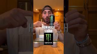 How Much Sugar in Monster Energy Drink? #shorts